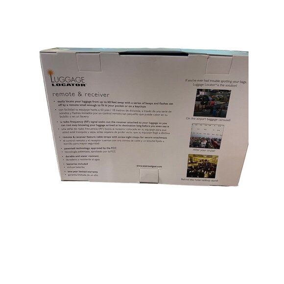 Luggage Locator Remote Gift Set Silver 48875 New - Picture 5 of 11